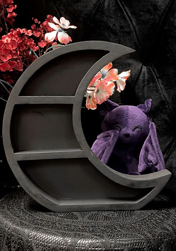 Moon Crescent [Large] Wooden | WALL SHELF