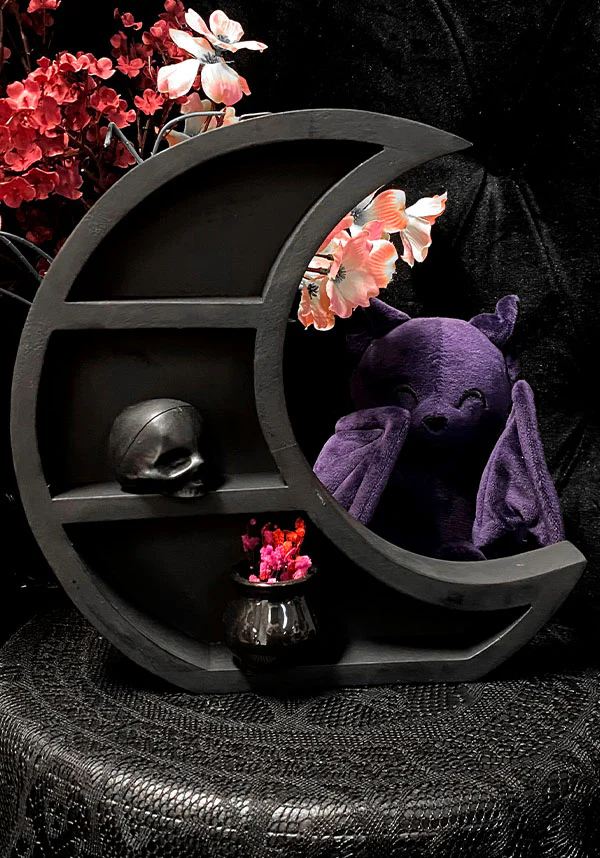 Moon Crescent [Large] Wooden | WALL SHELF - Image 3