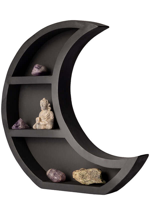 Moon Crescent [Large] Wooden | WALL SHELF - Image 4