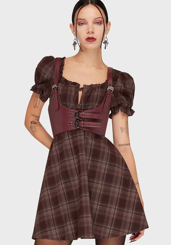 Morning Meadow [Brown Tartan] | DRESS