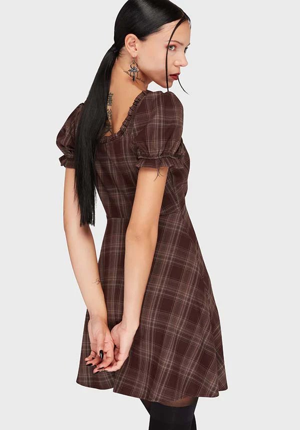Morning Meadow [Brown Tartan] | DRESS - Image 4
