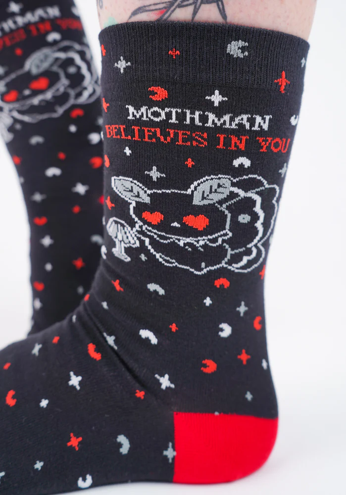 Mothman Believes In You | CREW SOCKS - Image 11