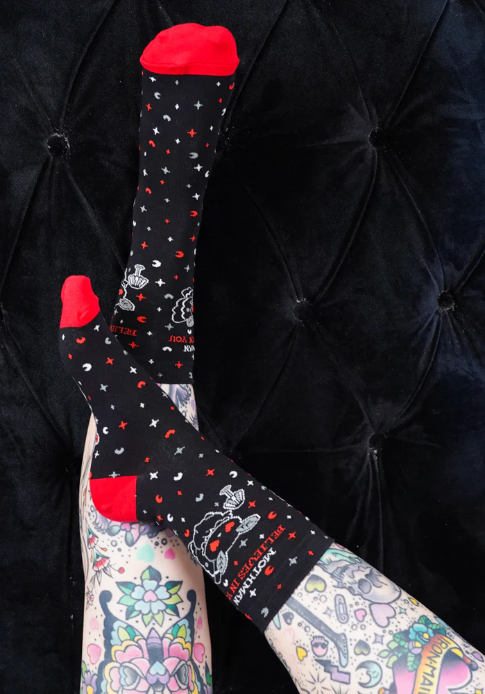 Mothman Believes In You | CREW SOCKS - Image 5