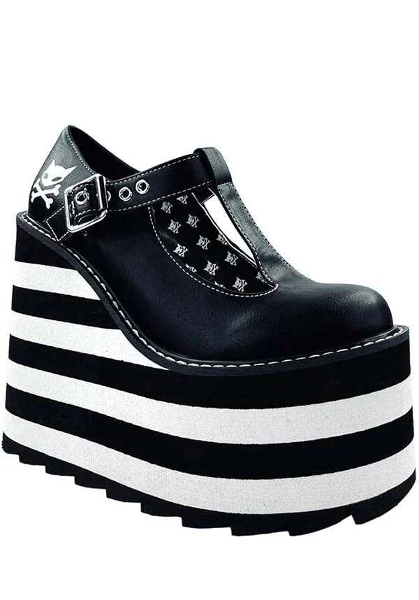 Moxie [Black/White] | PLATFORM BOOTS* - Image 3