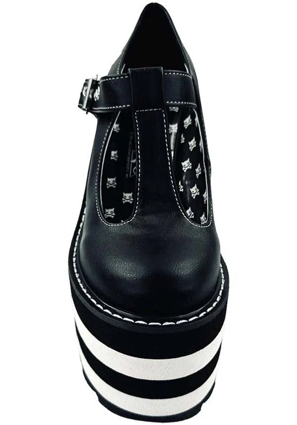 Moxie [Black/White] | PLATFORM BOOTS* - Image 5