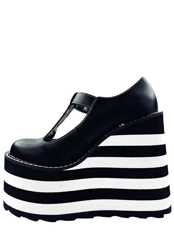 Moxie [Black/White] | PLATFORM BOOTS* - Image 6