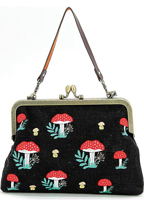 Mushrooms Kisslock | FRAME BAG - Image 3