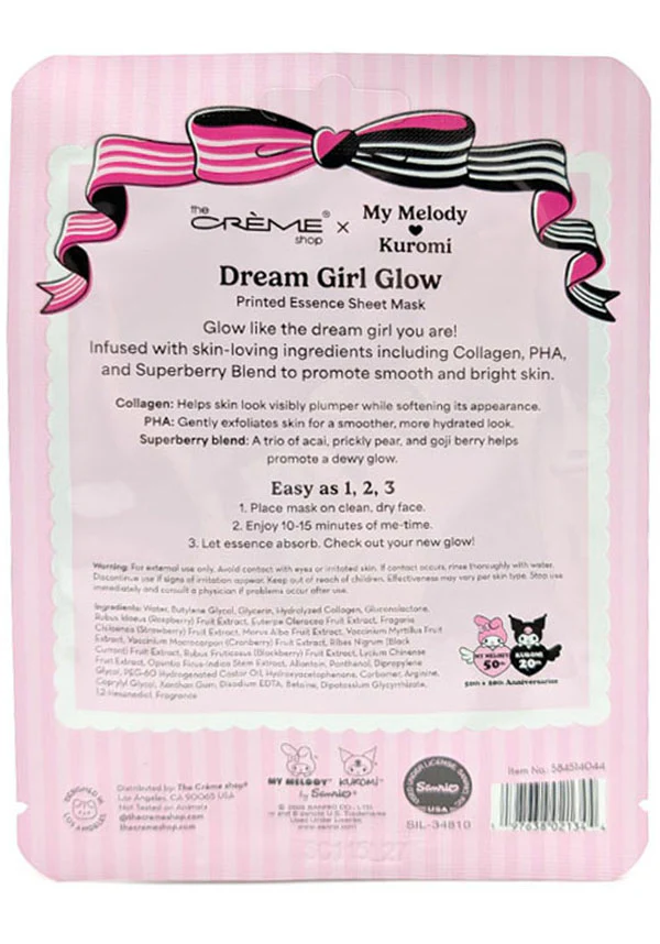 My Melody & Kuromi [Dream Girl Glow] | SHEET MASK - Image 3