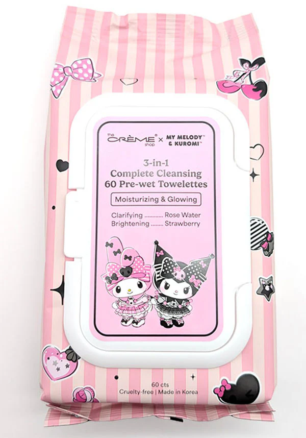 My Melody & Kuromi [Strawberry] | CLEANSING WIPES - Image 3
