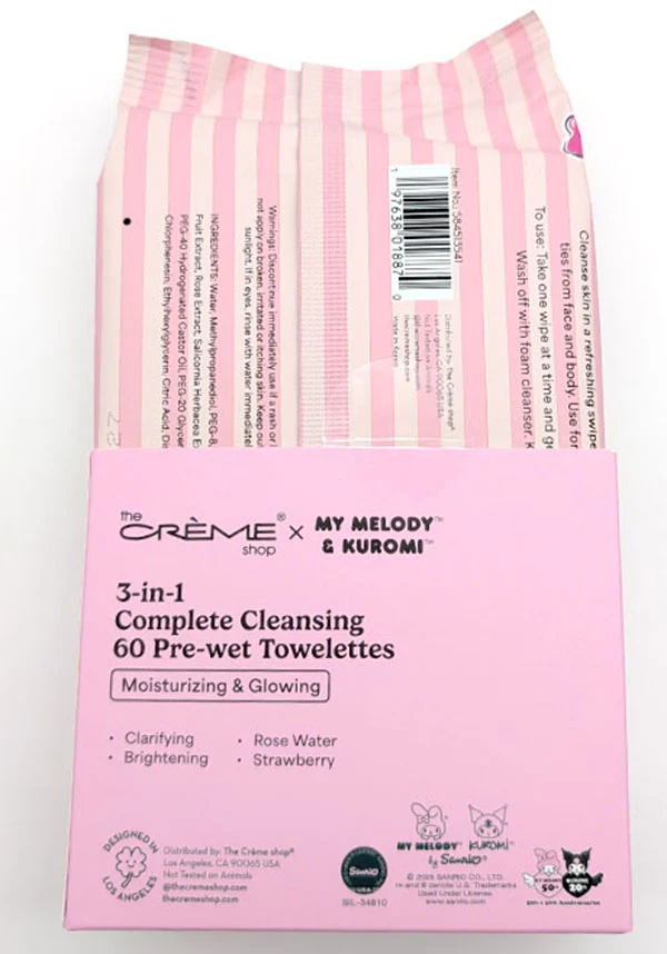 My Melody & Kuromi [Strawberry] | CLEANSING WIPES - Image 4