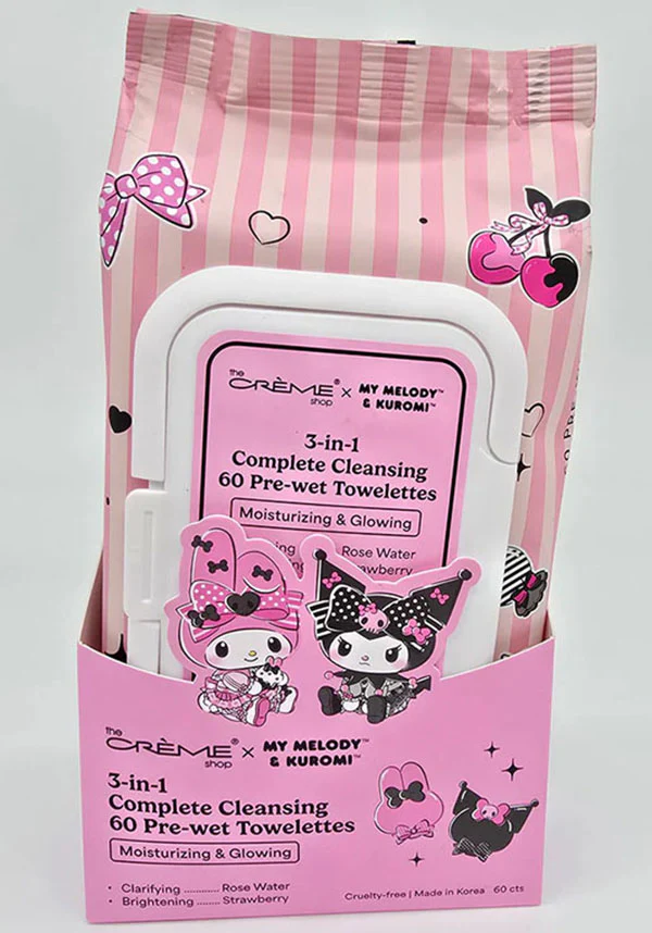 My Melody & Kuromi [Strawberry] | CLEANSING WIPES - Image 5