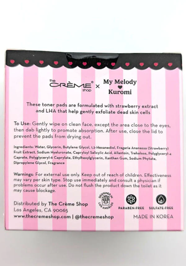 My Melody & Kuromi [Strawberry] | TONER PADS - Image 8