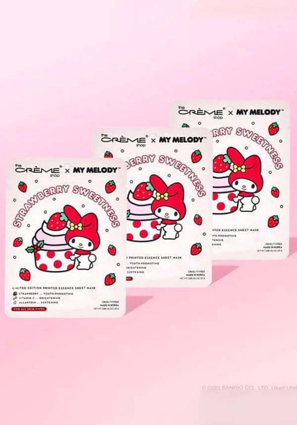 My Melody Strawberry Sweetness | SHEET MASK [3 PCE] - Image 4