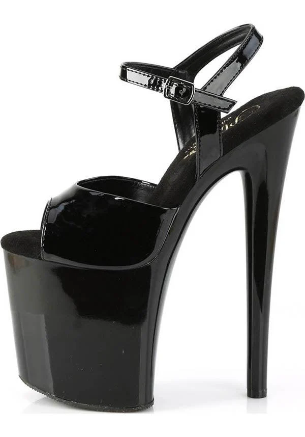 NAUGHTY-809 [Black Patent] | Platform Heels [PREORDER] - Image 3