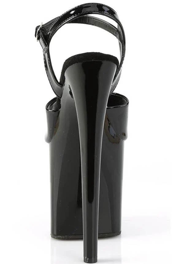 NAUGHTY-809 [Black Patent] | Platform Heels [PREORDER] - Image 4