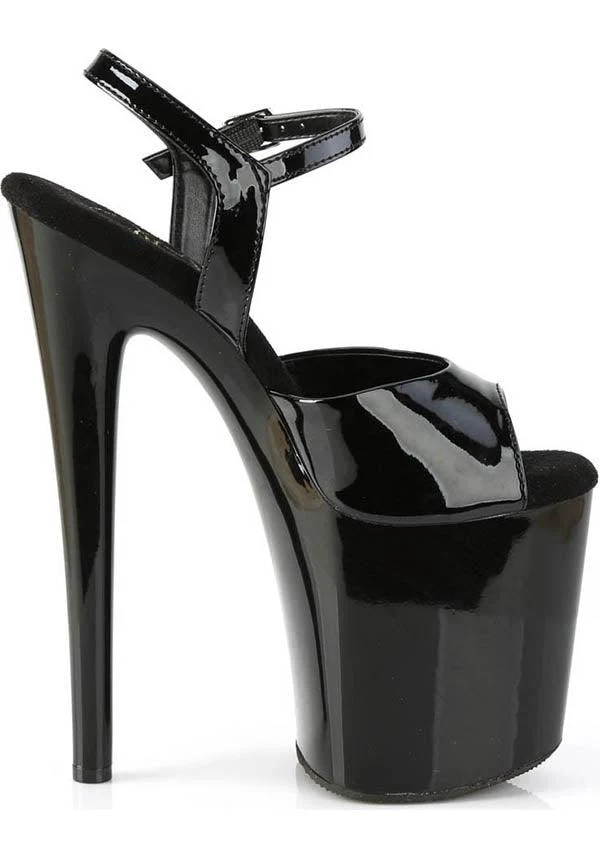 NAUGHTY-809 [Black Patent] | Platform Heels [PREORDER] - Image 5
