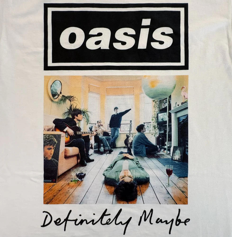 Oasis | Definitely Maybe Photo [White] T-SHIRT [PREORDER] - Image 2