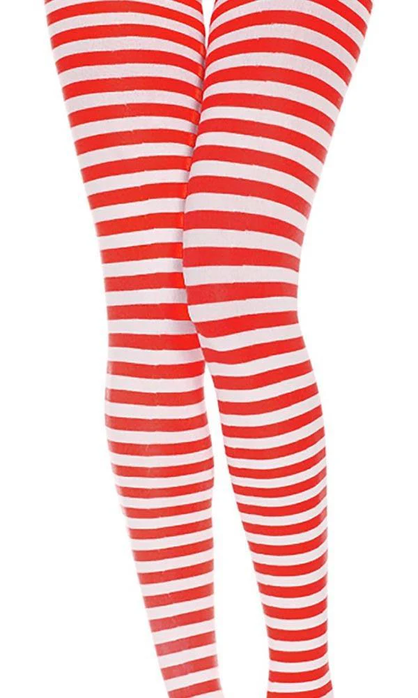 Striped [White/Red] | TIGHTS - Image 3