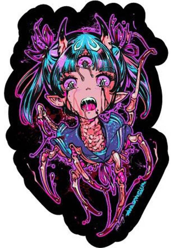 Phage-Chan [Black] | STICKER