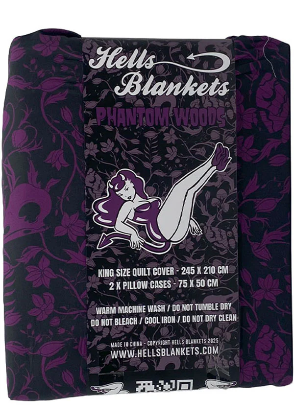 Phantom Woods [Purple] | QUILT SET [KING SINGLE] - Image 4
