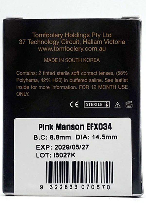 Pink Manson | COSTUME LENSES - Image 3