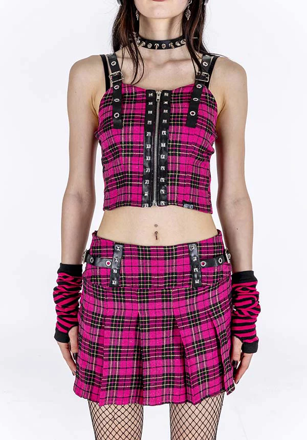 Plaid To The Bone | MINI SKIRT* - Image 3