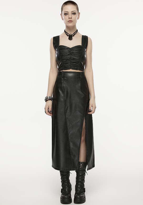 Pleated Faux Leather | TOP* - Image 7