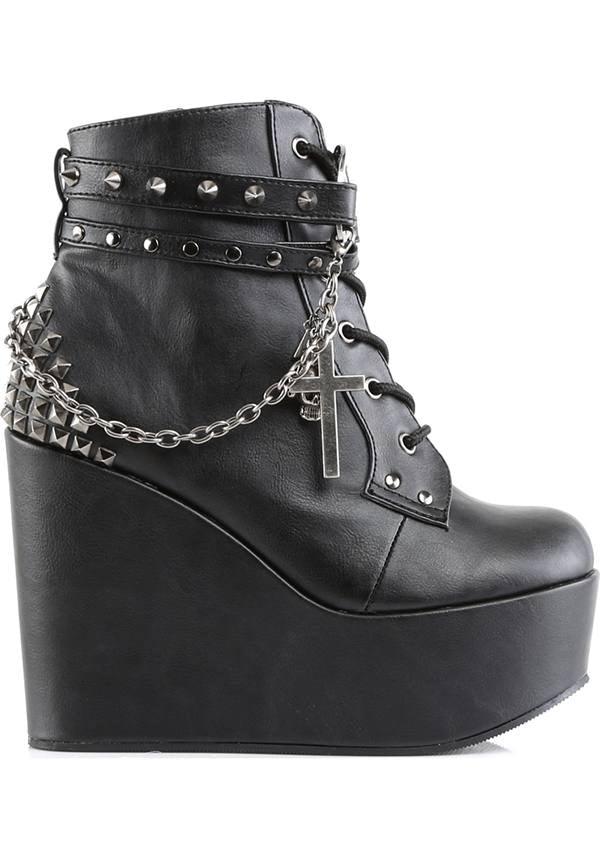 POISON-101 [Black] | PLATFORM BOOTS [PREORDER] - Image 5
