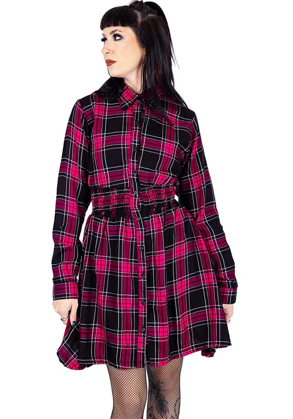 Prairie [Dark Pink Check] | DRESS*