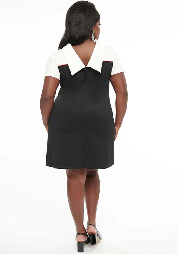 Pumpkin [Black & Orange] Pocket | SHIFT DRESS** - Image 3