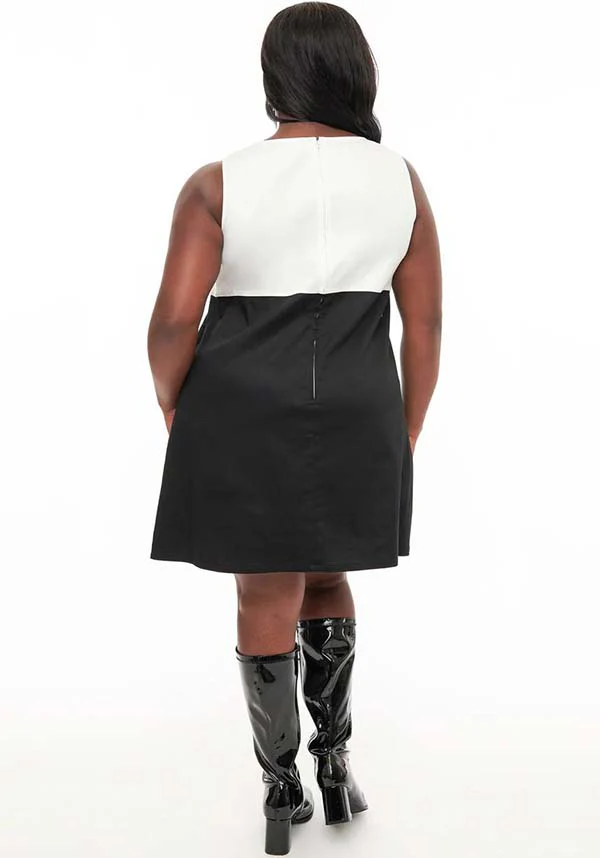 Pumpkin [Black & White] Head | SHIFT DRESS** - Image 6