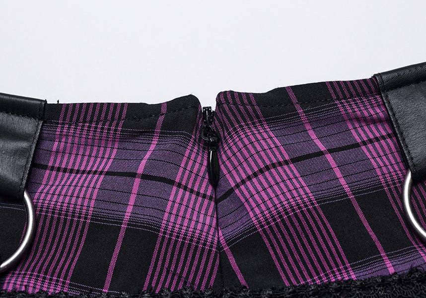 Quinn Tartan [Magenta/Black] | MINI SKIRT* - Image 17