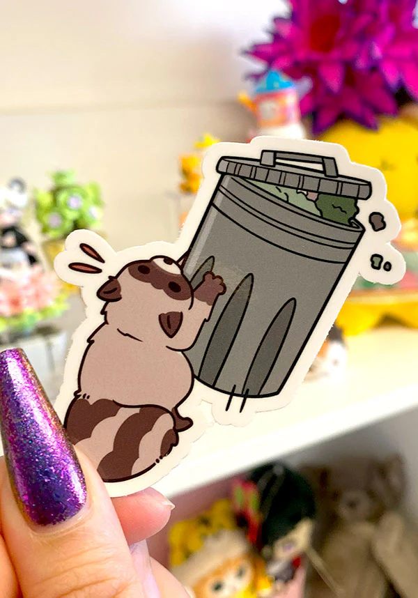 Raccoon vs Trash | STICKER - Image 2