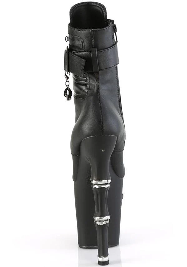 RAPTURE-1020STR-LT [Black Faux] | PLATFORM HEELS [PREORDER] - Image 4