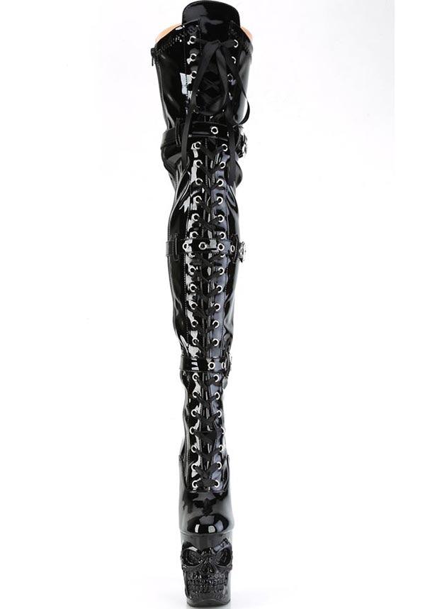 RAPTURE-3028 [Black Patent] | PLATFORM HEELS [PREORDER] - Image 2