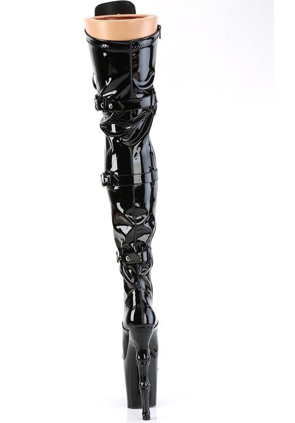 RAPTURE-3028 [Black Patent] | PLATFORM HEELS [PREORDER] - Image 4