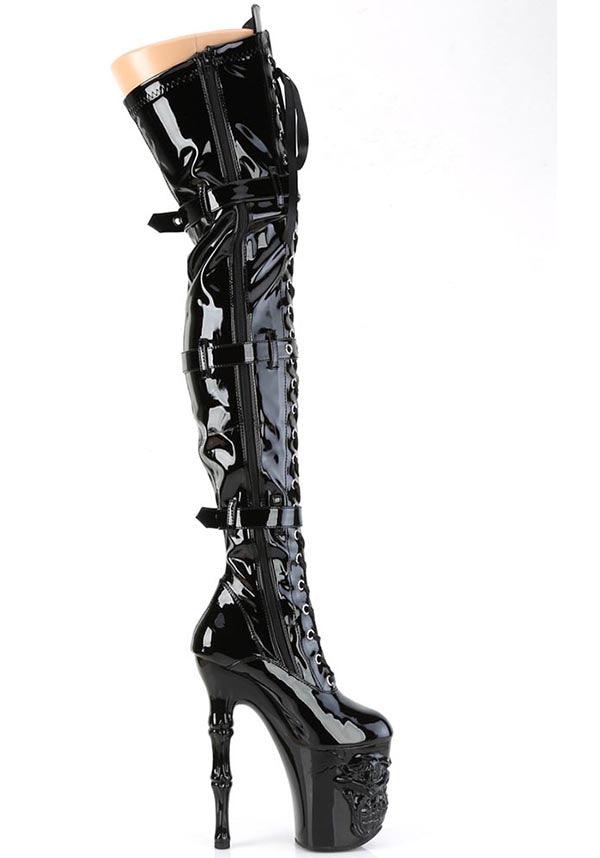 RAPTURE-3028 [Black Patent] | PLATFORM HEELS [PREORDER] - Image 5