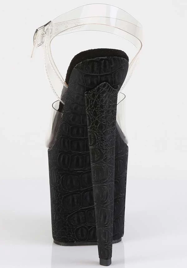 RAZZLE-808WR [Clear/Black] | HEELS [PREORDER] - Image 3