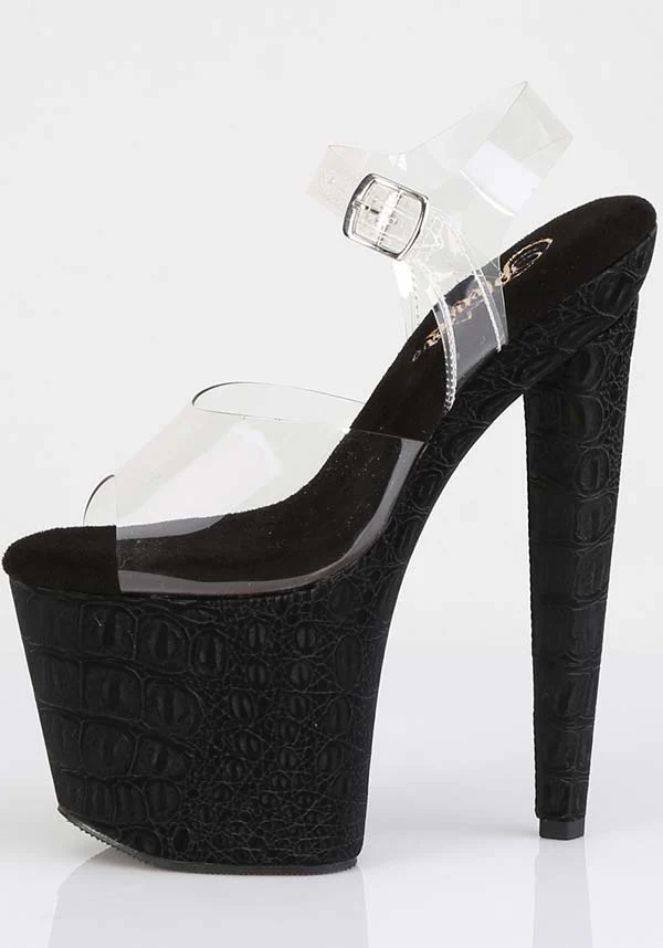 RAZZLE-808WR [Clear/Black] | HEELS [PREORDER] - Image 4