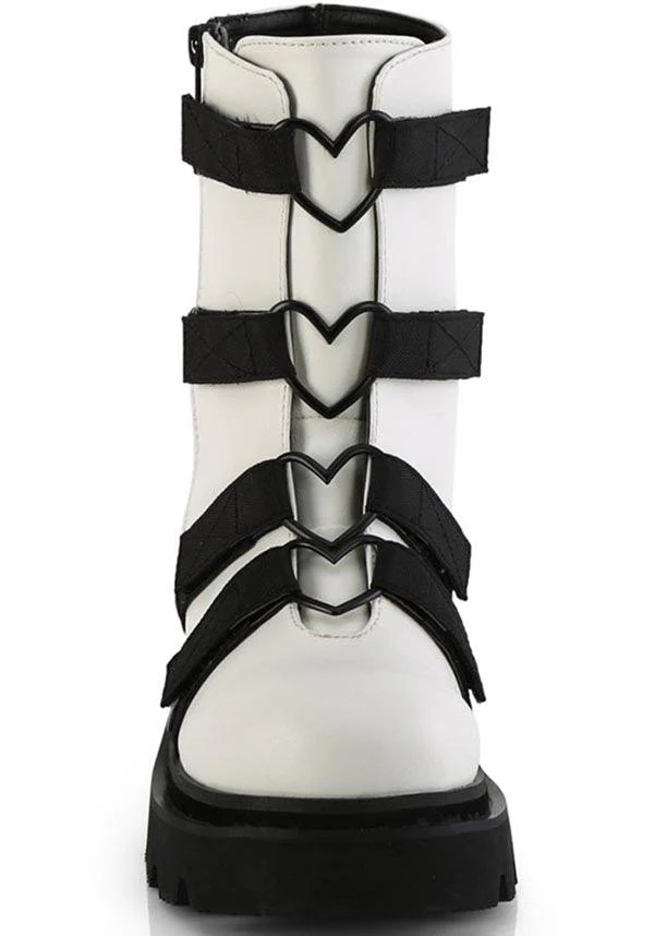 RENEGADE-50 [White Vegan Leather-Nylon] | BOOTS [PREORDER] - Image 2