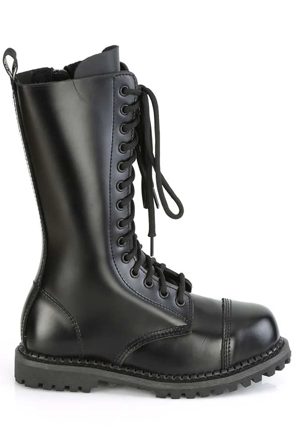 RIOT-14 [Black Leather] | BOOTS [PREORDER] - Image 5