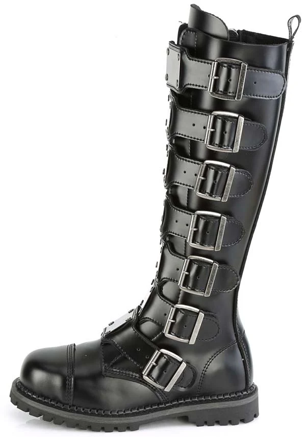 RIOT-21MP [Black Leather] | BOOTS [PREORDER] - Image 3