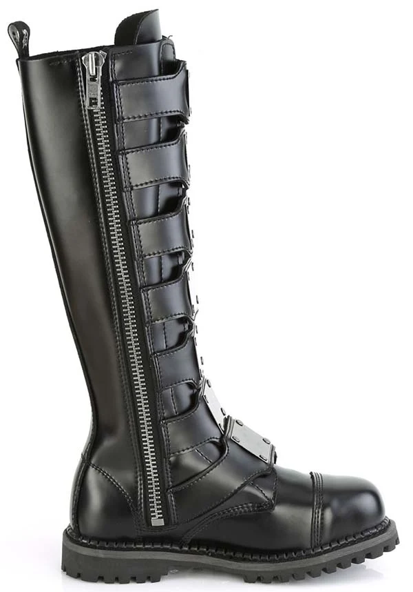RIOT-21MP [Black Leather] | BOOTS [PREORDER] - Image 5