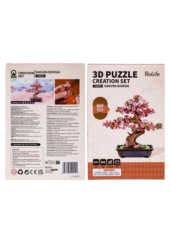 Sakura Bonsai | 3D WOODEN PUZZLE - Image 7
