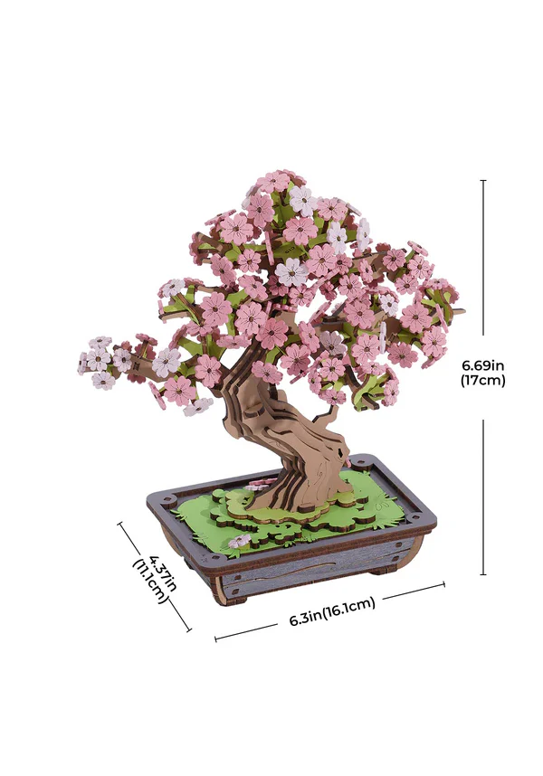 Sakura Bonsai | 3D WOODEN PUZZLE - Image 8