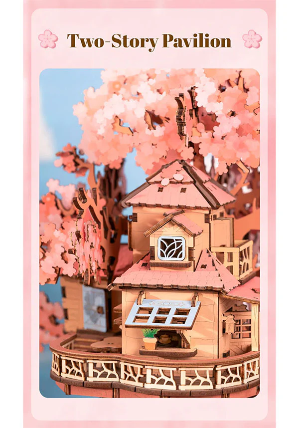 Sakura Tree House | 3D WOODEN PUZZLE - Image 10