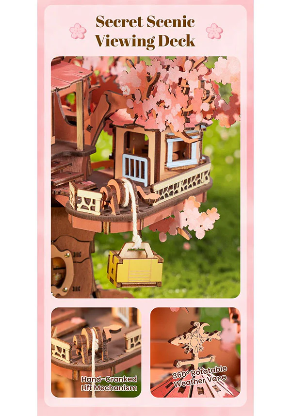 Sakura Tree House | 3D WOODEN PUZZLE - Image 11