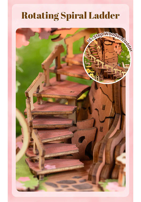 Sakura Tree House | 3D WOODEN PUZZLE - Image 12