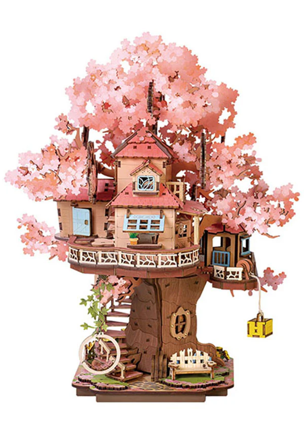 Sakura Tree House | 3D WOODEN PUZZLE - Image 2