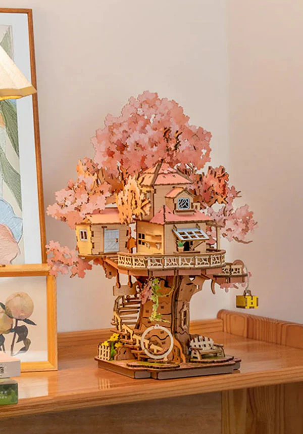 Sakura Tree House | 3D WOODEN PUZZLE - Image 3